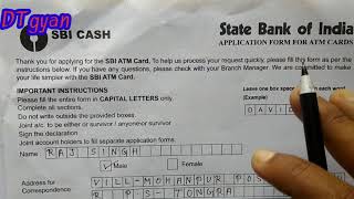 State Bank Of India Ka Atm Ke Liye Apply Form Kaise Bhare 2021 In Hindi How To Fill Sbi Atm Form.