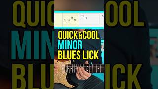 This QUICK Minor BLUES LICKS sounds COOL! #shorts