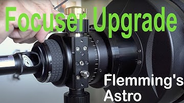 Installing and aligning a Diamond Steeltrack focuser upgrade on an 8" RC telescope