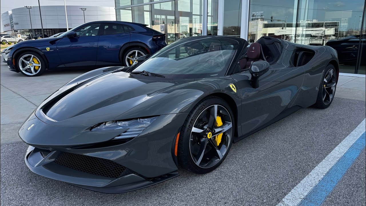 2025 Ferrari SF90 Spider - Dressed in Grigio Scuro with Rosso Ducale Interior