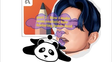 James Reid in Autodesk Sketchbook | part 2: How to make semi-realistic hair | [ Guide ] | San Check