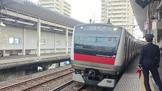 E233系5000番台514編成による、快速東京行(外房線内各駅停車)が、大網駅に入線!