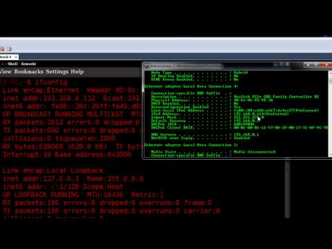 Setting up a Network Connection in Linux (Backtrack)