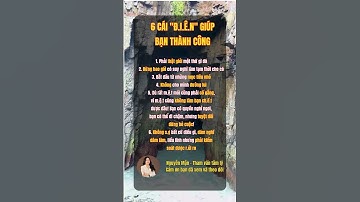 6 cái ĐI.EN GIÚP BẠN THÀNH CÔNG  #baihoccuocsong #doisong #songkhoe #xuhuong #thamvantamly