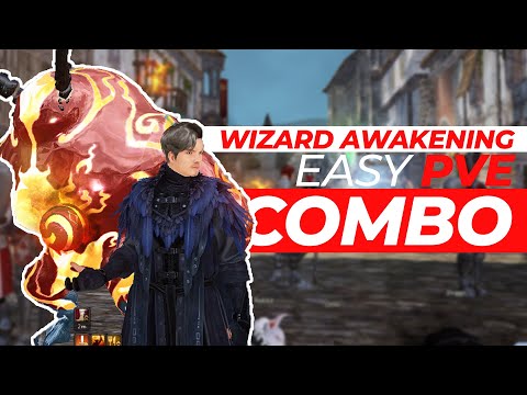 black desert wizard  2022 Update  [BDO] Wizard Awakening Easy PvE Combo