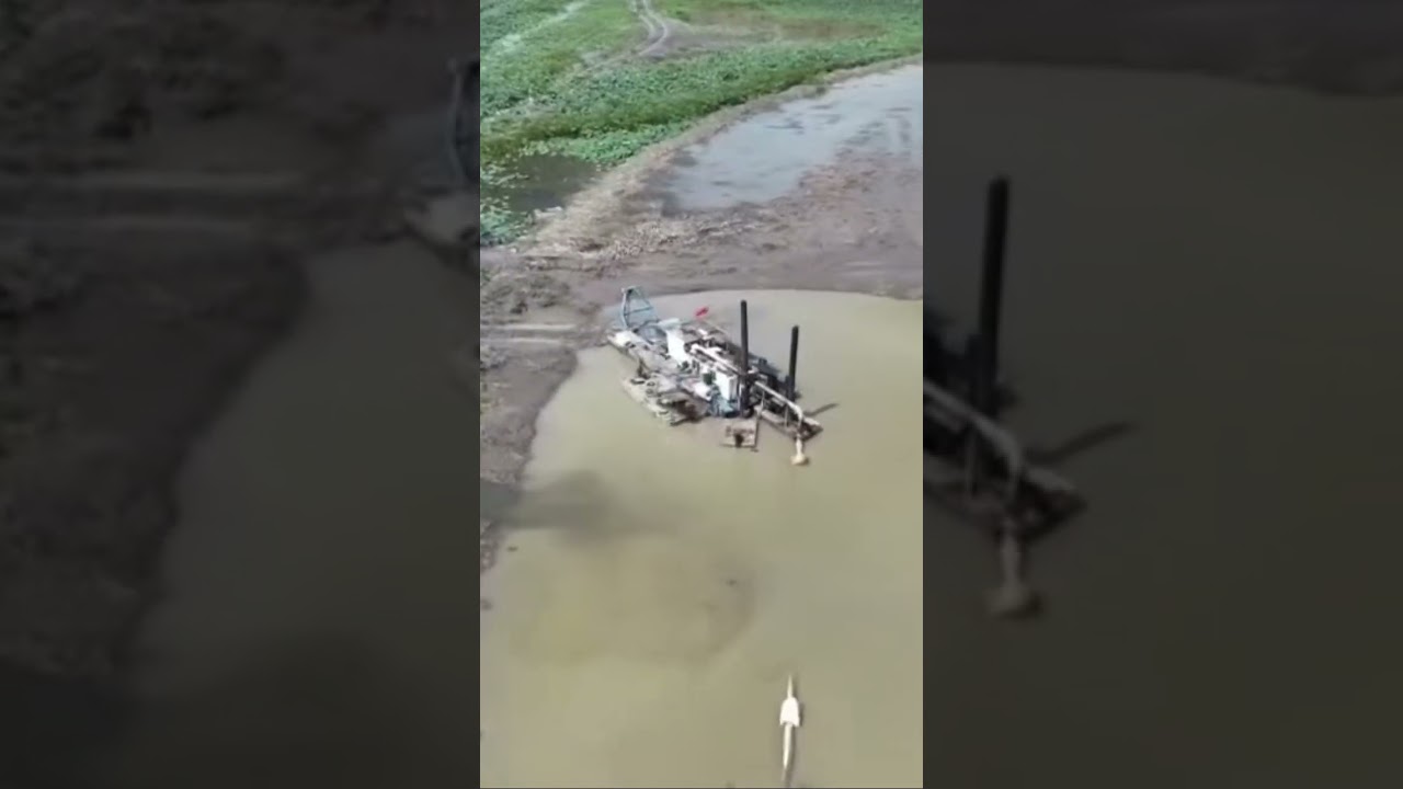 Indonesia silica sand mining for river dredging with cutter suction dredger