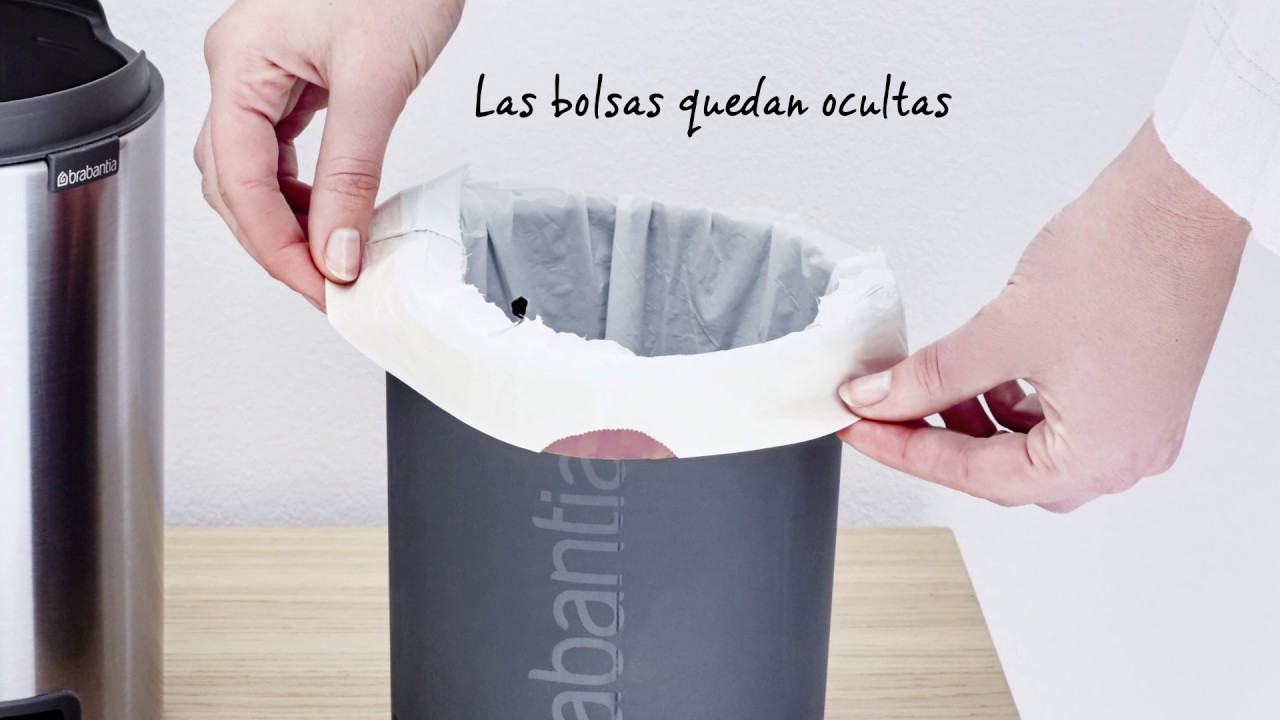 Brabantia Cubo de Basura de Pedal Newicon 3L en Acero Inoxidable  Anti-huellas