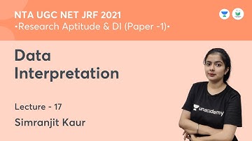 Data Interpretation | Research Aptitude | NTA UGC NET JRF 2021 | by Simranjit Kaur