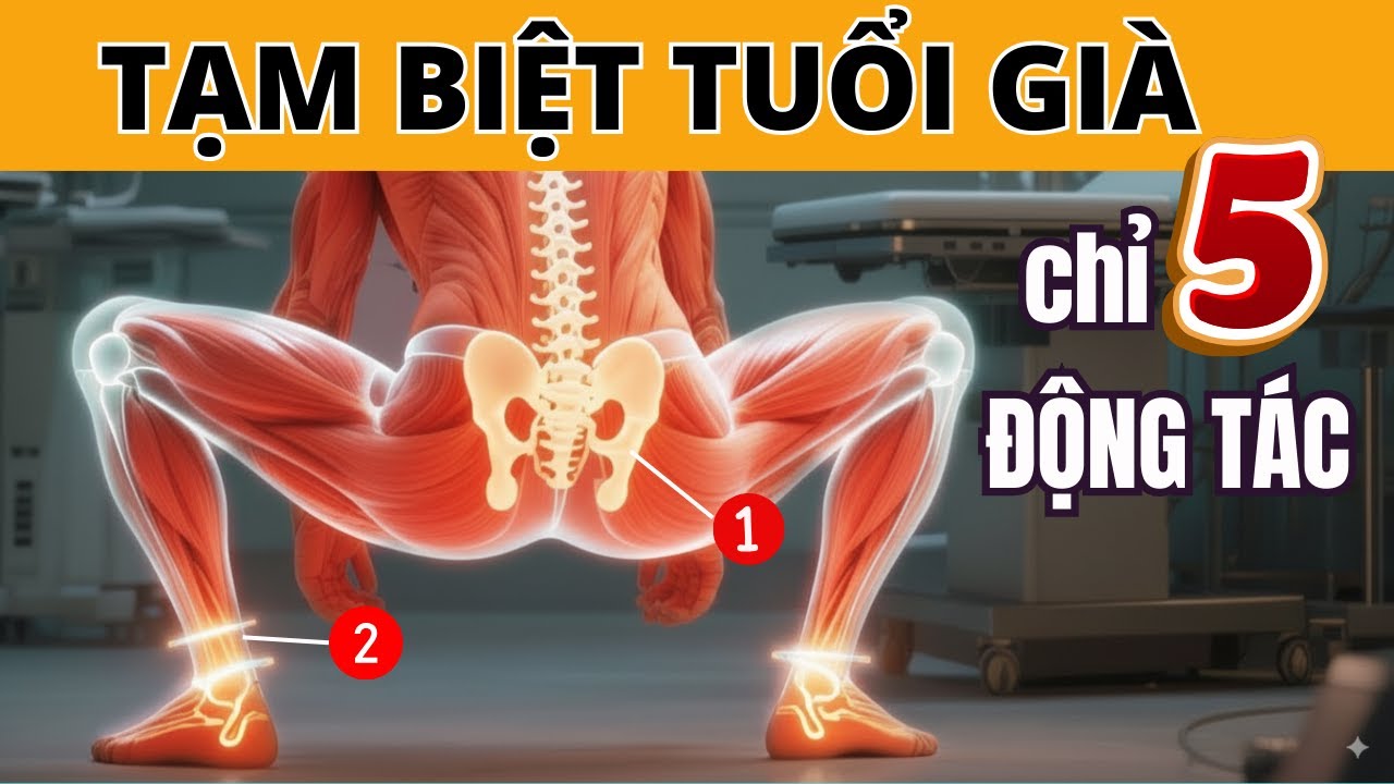 Trên 40 Tuổi? Chỉ 5 ĐỘNG TÁC NÀY Giúp Trẻ Lâu và Khỏe Mạnh bất chấp tuổi tác!
