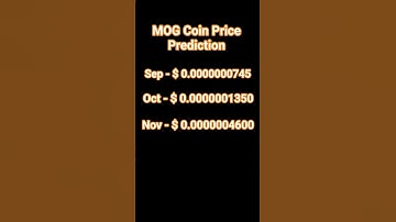 MOG Coin Price Prediction #crypto