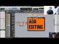 Audio post production  adr editing in pro tools