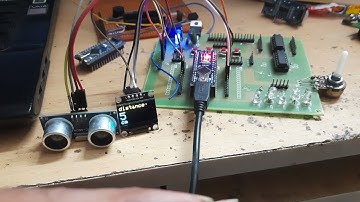 Distance measurement and display on OLED display using UDM and Arduino