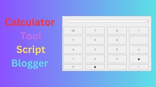 Calculator Tool Script Blogger | Calculator Script | screenshot 5