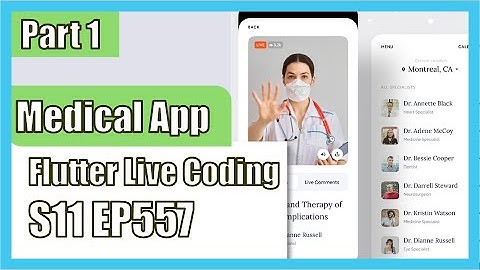 [Flutter] Flutter Live Coding EP557 (Medical App Part 1)