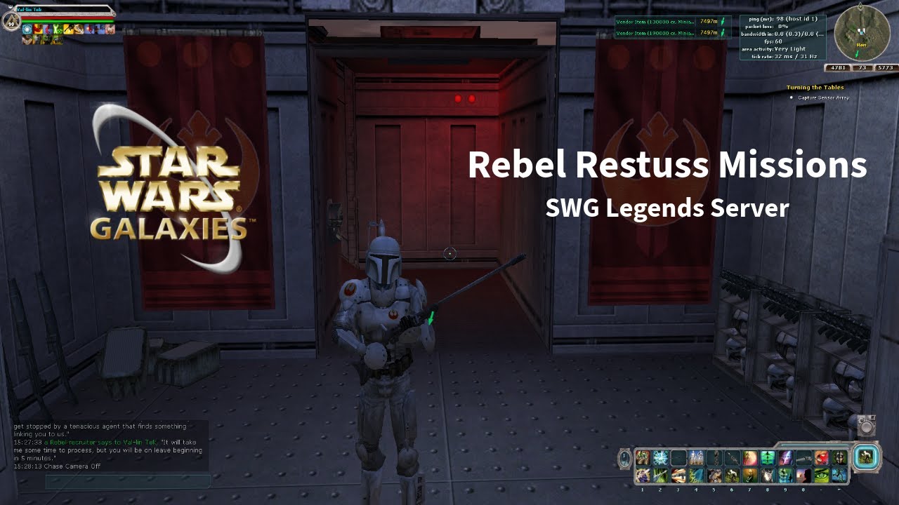 Restuss Rebel Restuss Missions in Star Wars Galaxies - YouTube