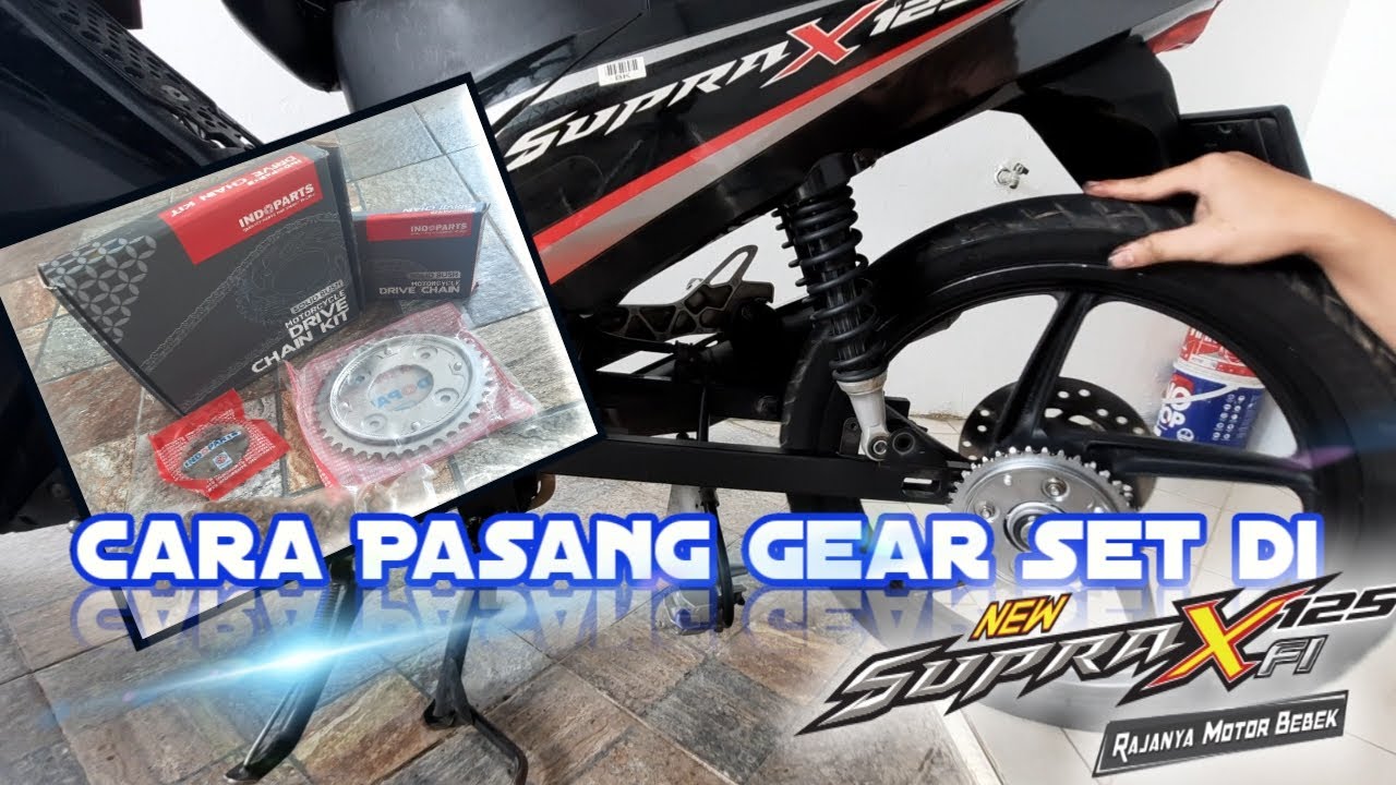 Ganti & Cara Pasang Gear Set di Supra X 125 PGM FI OTOMOTIF YouTube