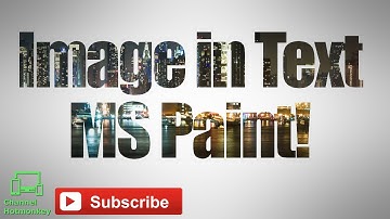 How to Put Image in Text - Paint Tutorial