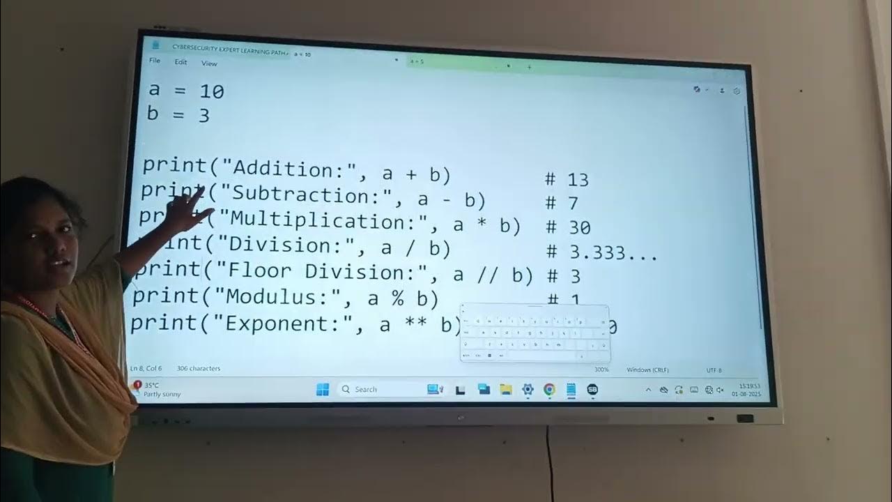 M. Rajitha, python programming Topic:Arithmetic operators - YouTube