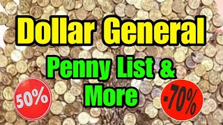 Dollar General Penny List and More