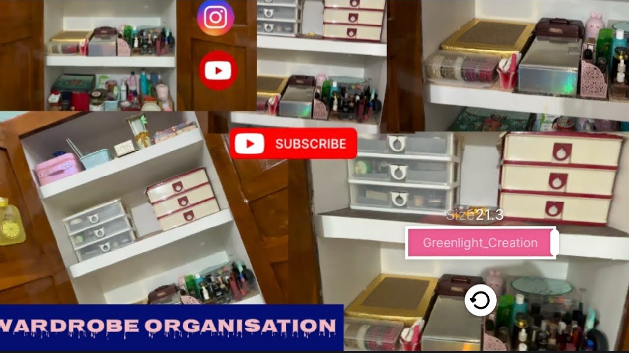Jewellery And Makeup Organisation In My Wardrobe 🥰
