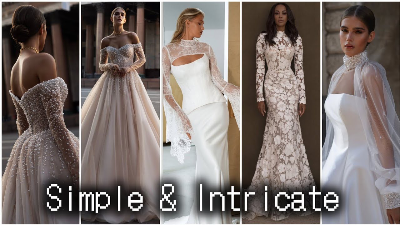 ✨ Простые свадебные платья со сложными деталями | Элегантные идеи свадебных платьев для современн...