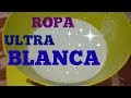 Ropa Super blanca , Detergente super potente quita la mugre, manchas y blanquea la ropa amarillenta