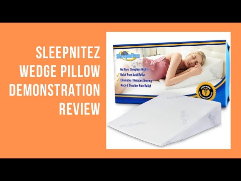 Sleepnitez Wedge Pillow Demonstration Review Youtube