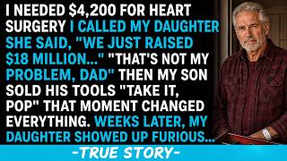 My Successful Daughter Refused $4,200 For My Heart Surgery - My Struggling Son Sold His Tools...