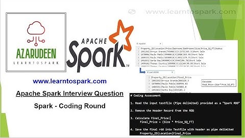 Apache Spark Interview Questions and Answer | Real Time Question | Using PySpark