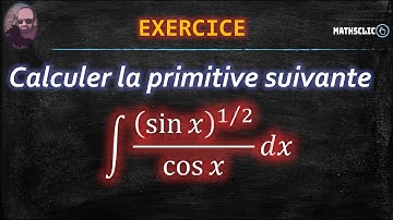 🔴MATHSCLIC EXERCICE | CALCUL DE PRIMITIVES  DES FONCTIONS TRIGONOMÉTRIQUES
