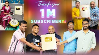 JFI Movies Golden Play Button Award Unboxing & 1 Million Subscribers Celebration | @JFIMovies