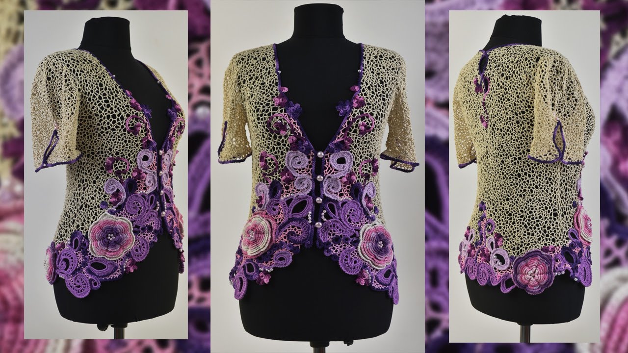 Beautiful and Delicate!!! Crochet in Irish technique /Super Idea for