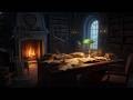 Study With Me Ambience | Dark Academia Piano &amp; Rain Sounds
