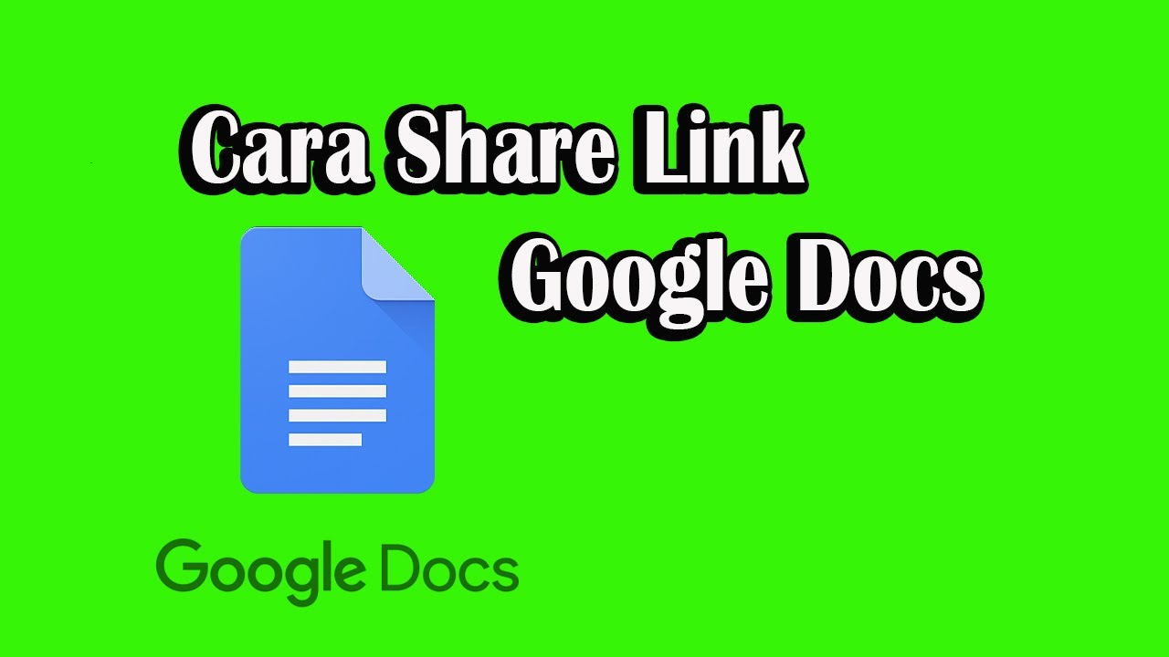 Cara Share Link Google Dokumen - YouTube