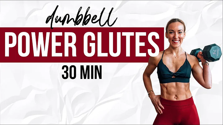 30 Min GLUTES Workout With Dumbbells & Booty Band ...