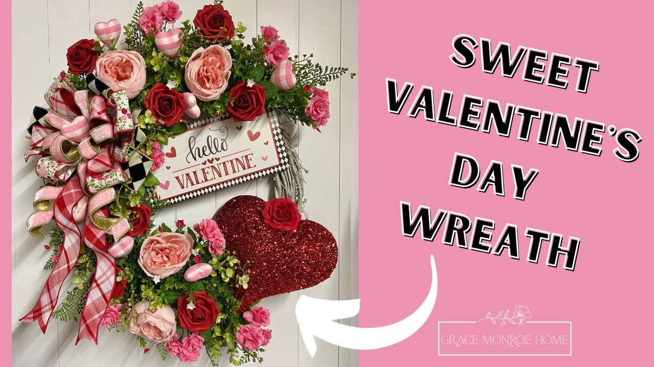 Valentine's Day Triple Heart Wreath - Made on Maidstone