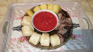 СЛОЁНЫЙ ХИНКАЛ НА ПАРУ. ДАГЕСТАНСКАЯ КУХНЯ. СЛОЁНЫЙ ХИНКАЛ НА ПАРУ. ДАГЕСТАНСКАЯ КУХНЯ.