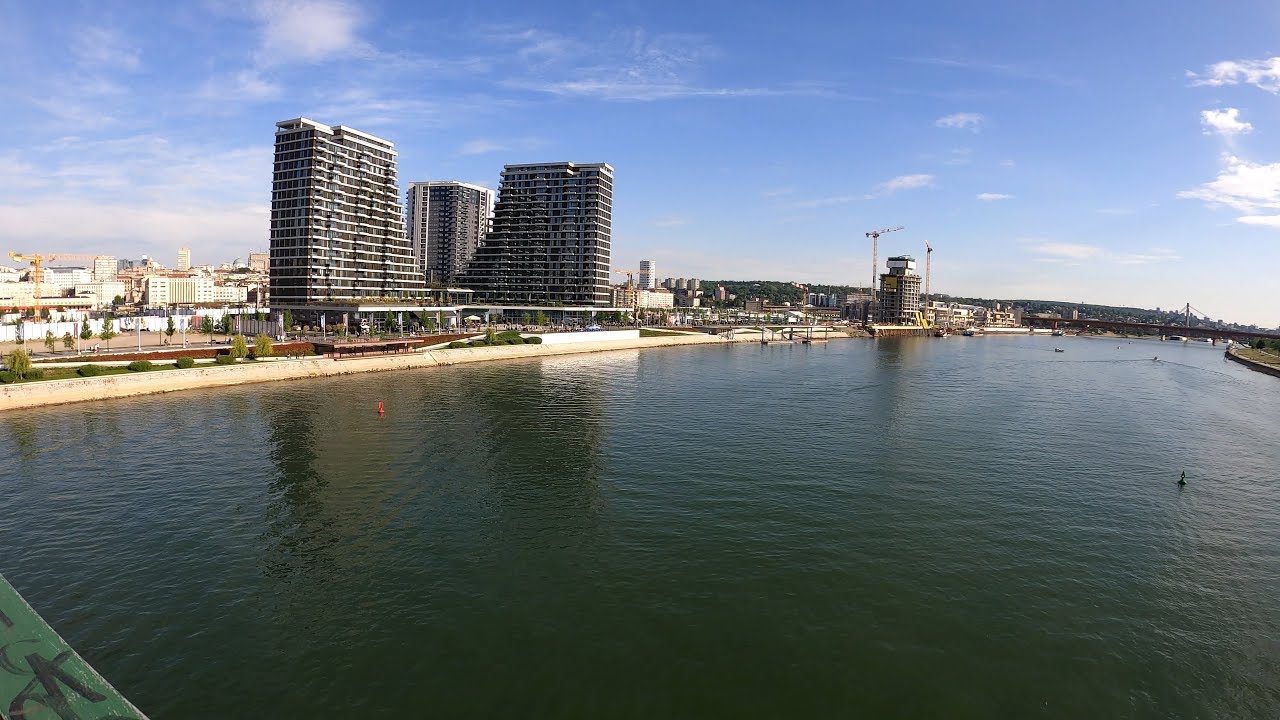 Belgrade Waterfront Sava Quay Beograd na vodi,Savski Kej Staro Sajmiste 4K 2160p 60fps