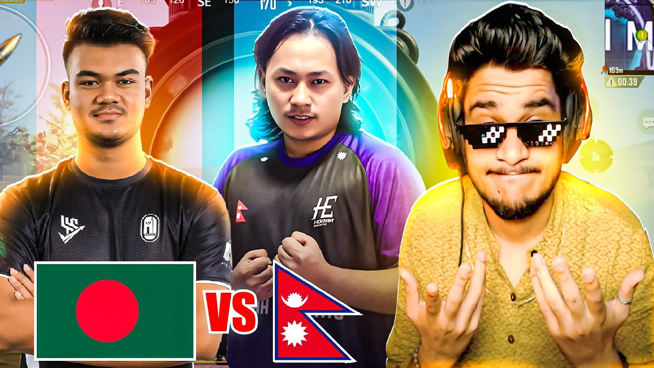 *Sky Horaa* Vs *A1 Sinister Plays* Who is The Best? Nepal🇳🇵Vs Bangladesh🇧🇩 in Pubg Mobile