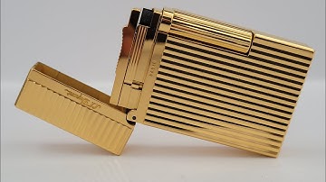 S.T Dupont Line 2 Gold Plated - Vân kẻ sọc. Like new full box. 5-1-2022