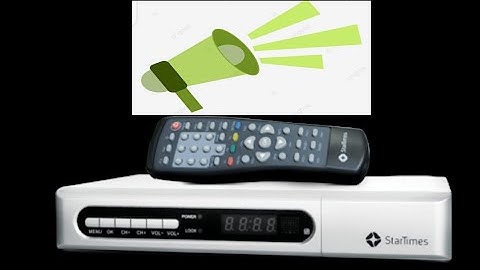 How to FIX no AUDIO on your STARTIMES DVB T1& T2 decoder