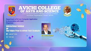 International Seminar on Future-Proof AI Driven Tech Graduate | Avichi College 2026