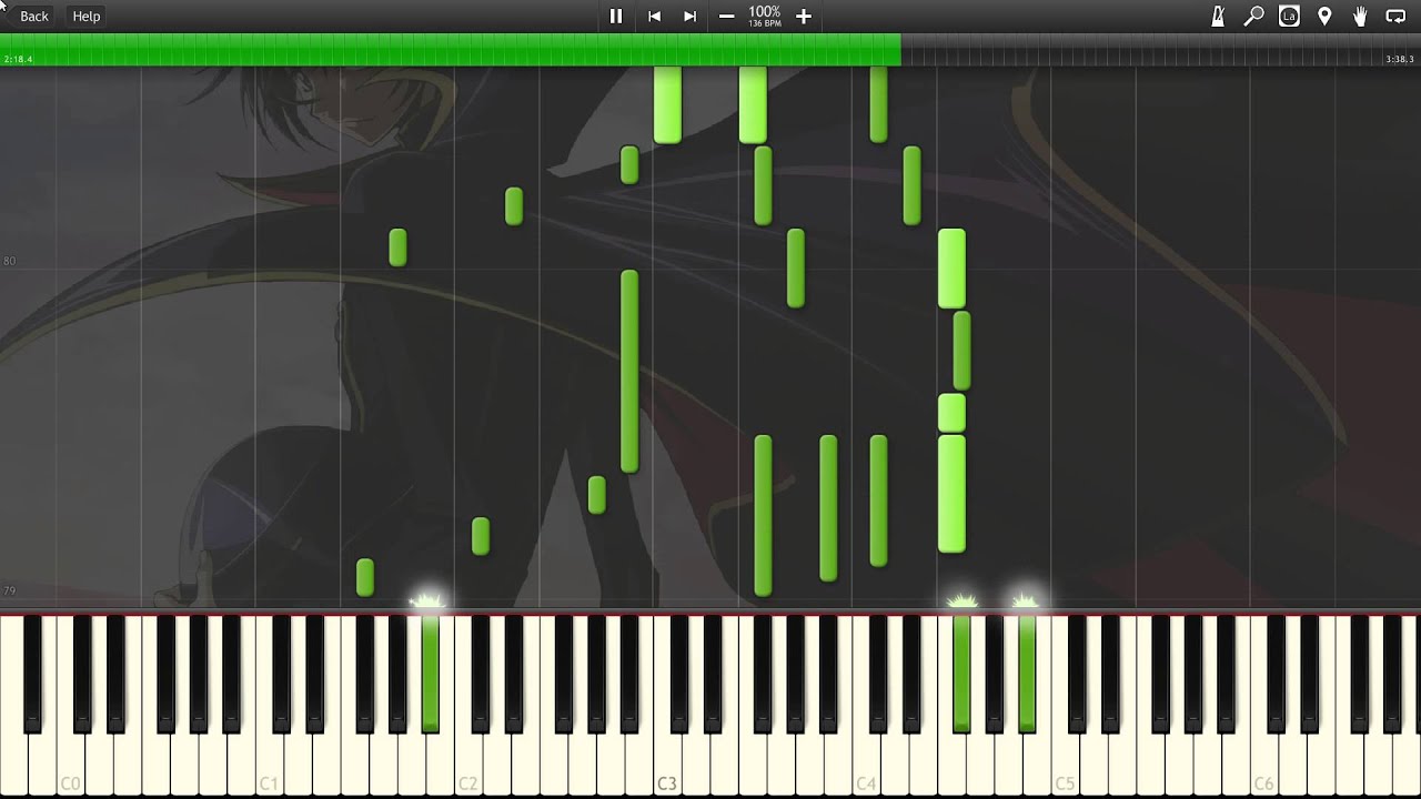 Code Geass OP 1 - Colors - Arranged by Animenz - Synthesia