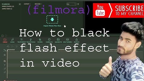How to black flash effect in video (filmora)