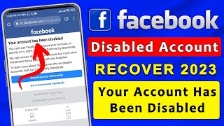 How to Recover Permanently Disabled Facebook Account  Disabled Facebook Account Recovery 2023