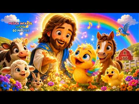 O Patinho Colorido e os Milagres de Jesus | Aventuras na Fazenda | 1 Hora de Música Cristã Infantil