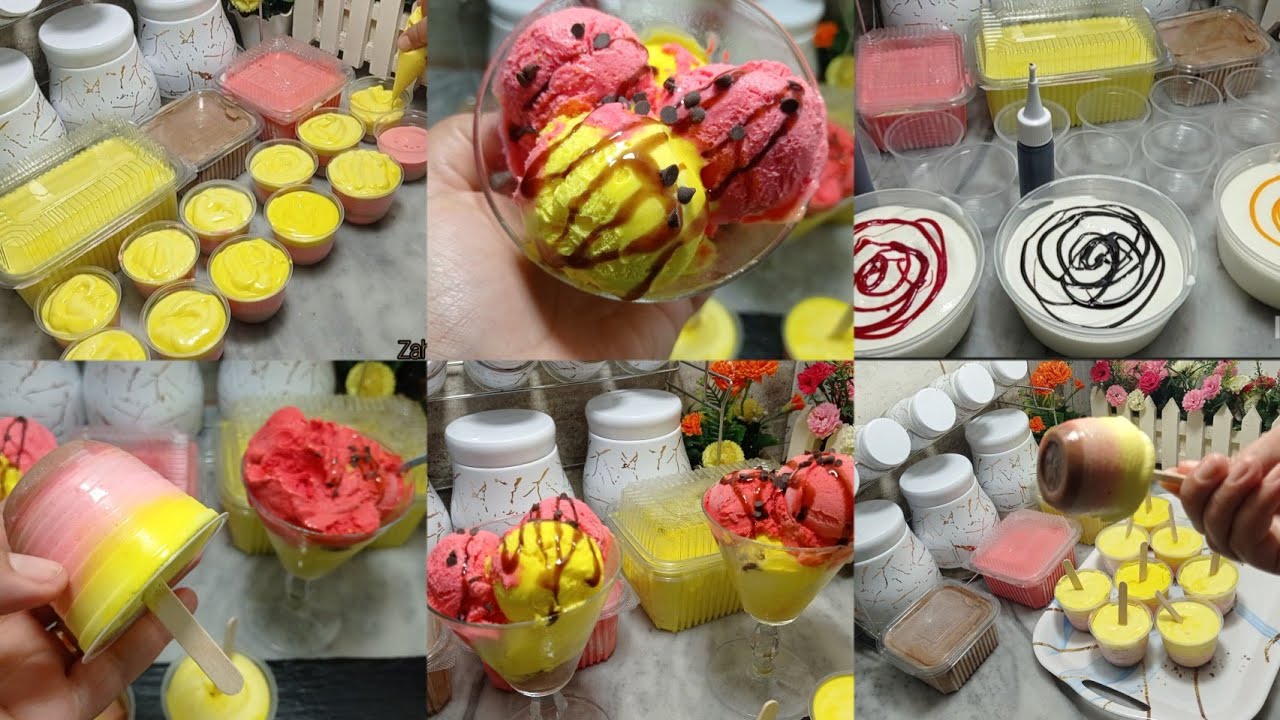 لن تشتريهابعد اليوم❗🍦ايسكريم بشكارة حليب برك 😱3اذواق بنة هبال  وكمية وكبيرة تاكلي وتوكلي 😱