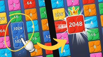 X2 Merge Blocks - 2048 King Gameplay Video for Android