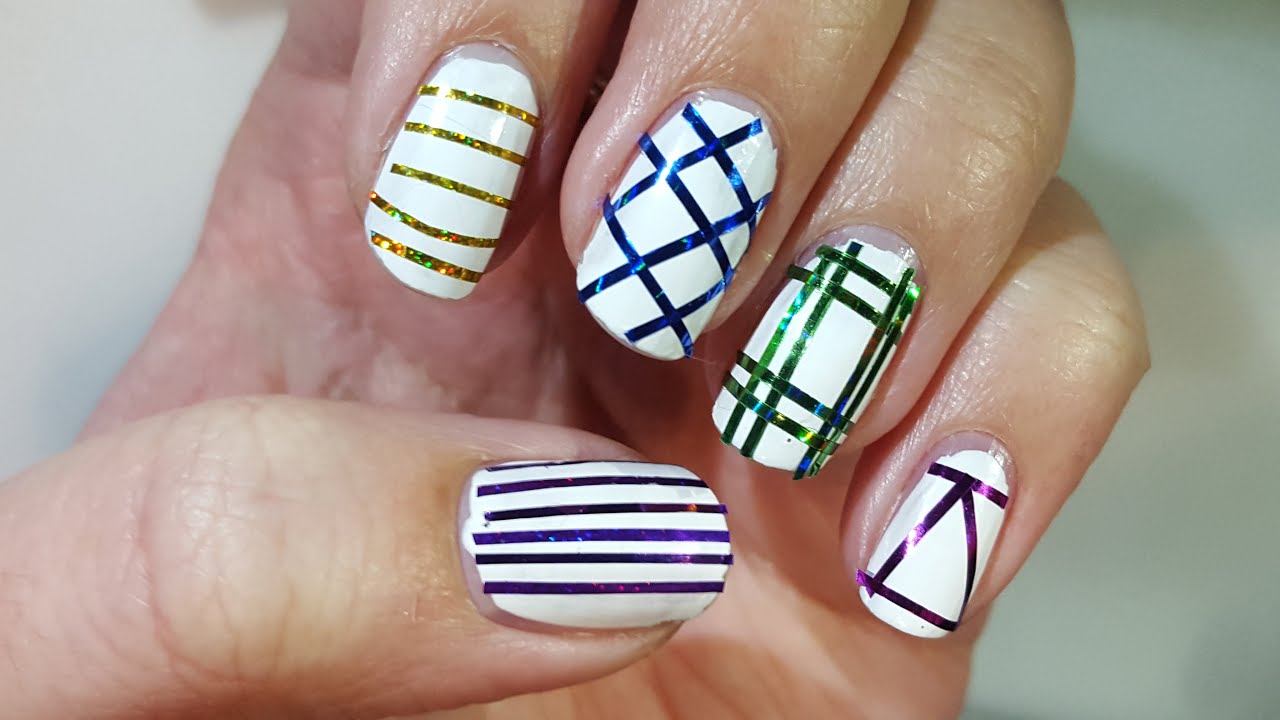 Easy Striping Tape Nail Designs - wide 1