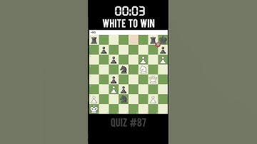 Can you see mate in 2 🧐🔥?  Chess Quiz number 87 #chess